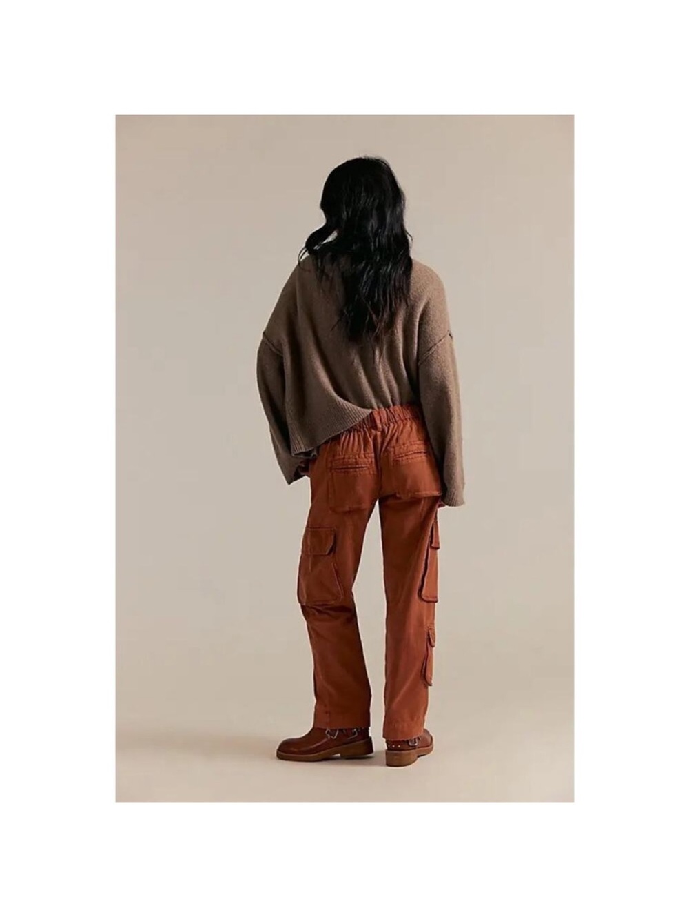 We The Free By Free People:Tahiti Cargo Pant|Cinnamon| NWT - Picture 2 of 11